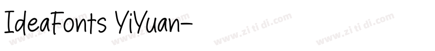 IdeaFonts YiYuan字体转换